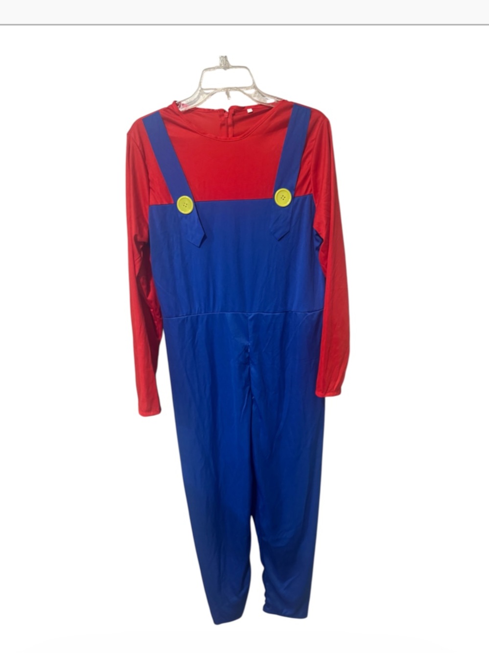 Super Mario Brothers adult Halloween jumpsuit costume size large